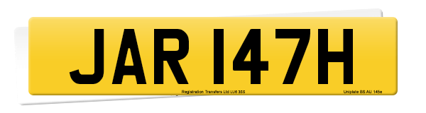 Registration number JAR 147H